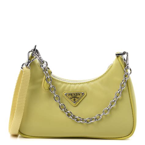 prada mini yellow bag|Prada mini bags re edition.